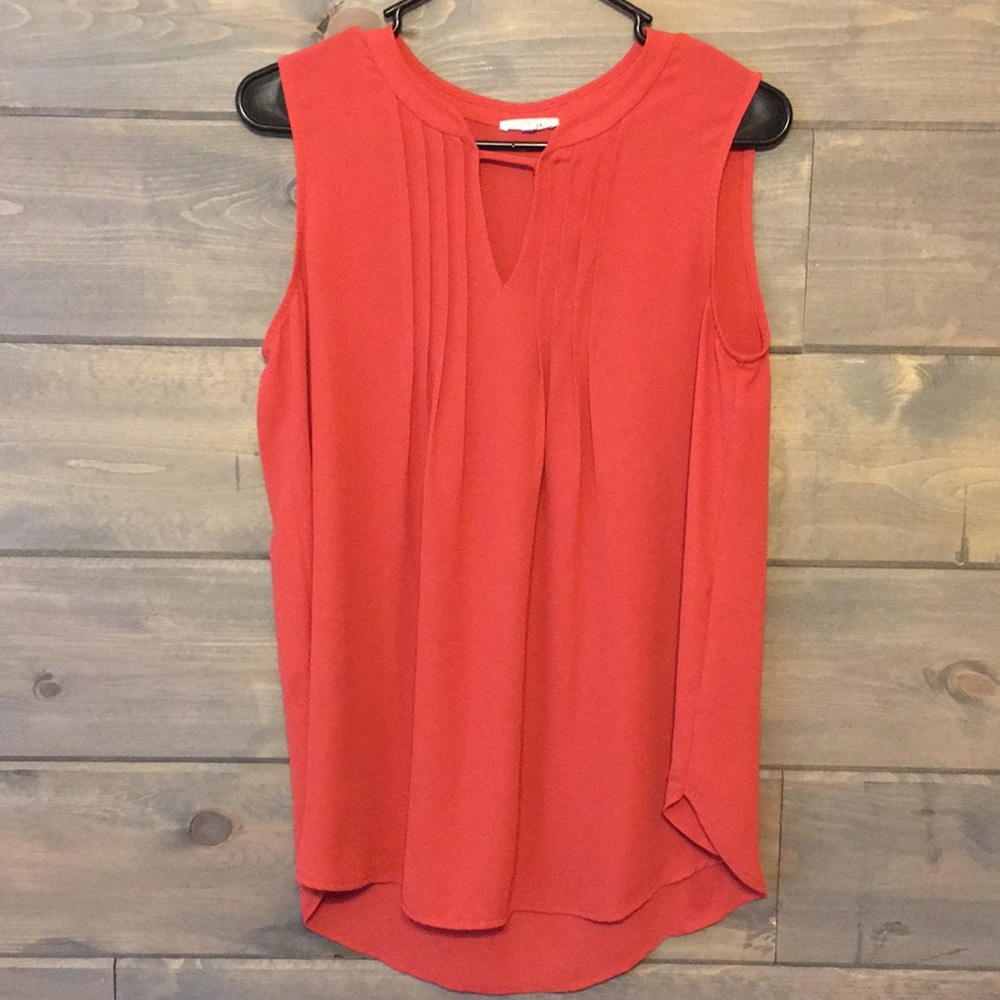 Rustic orange work tank